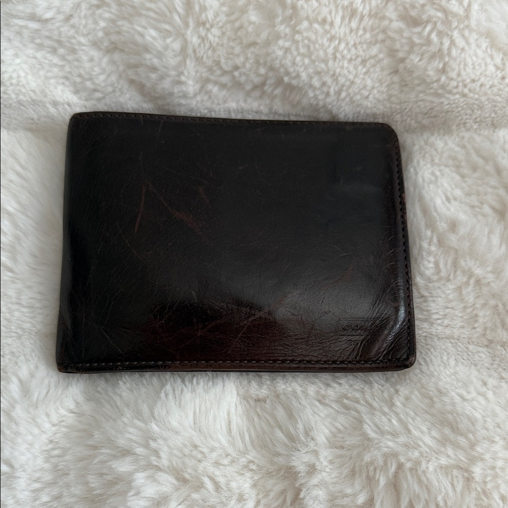 Coach Dark Brown Leather Wallet